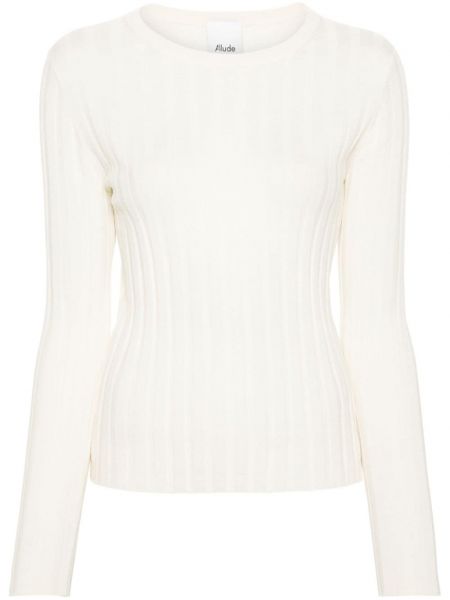 Pull en laine Allude blanc