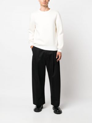 Sweatshirt mit rundem ausschnitt Kiton weiß