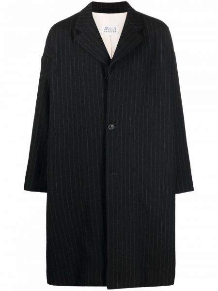 Palton cu dungi Maison Margiela negru