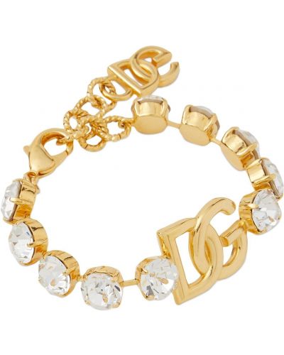 Kristály karkötő Dolce & Gabbana aranyszínű