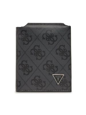 Kožená peňaženka Guess čierna