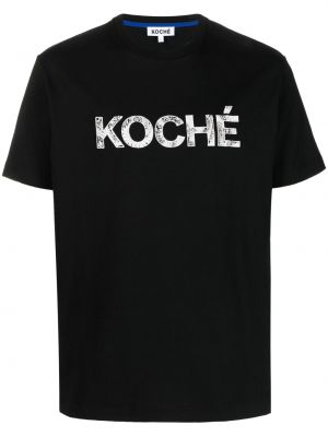 Памучна тениска бродирана Koché