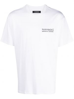 T-shirt con stampa Nahmias bianco