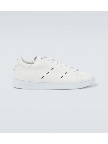 Læder sneakers Kiton hvid