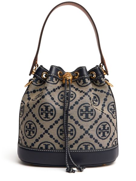 Väska i jacquard Tory Burch blå