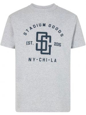 Trykt t-skjorte Stadium Goods® grå