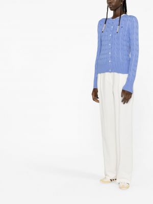 Slim fit virágos pólóing nyomtatás Polo Ralph Lauren kék