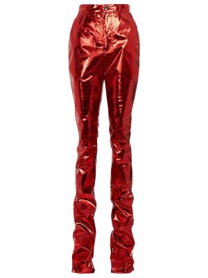 Pantaloni cu picior drept skinny fit Dolce&gabbana roșu