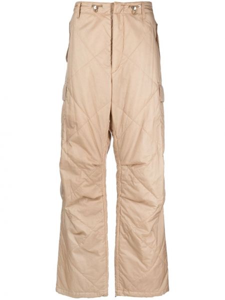 Pantaloni cargo trapuntate Auralee marrone
