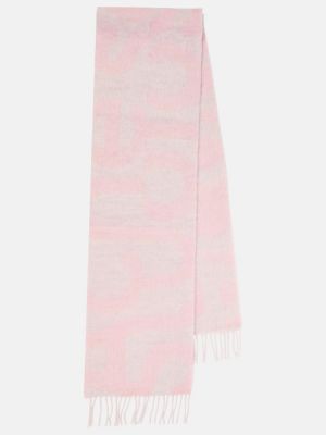 Fular de lână de mohair Acne Studios roz