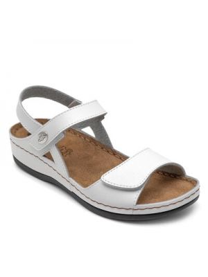 Kožené sandále Inblu biela