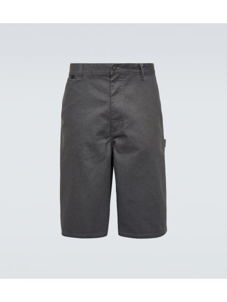Pantaloncini di cotone Acne Studios grigio