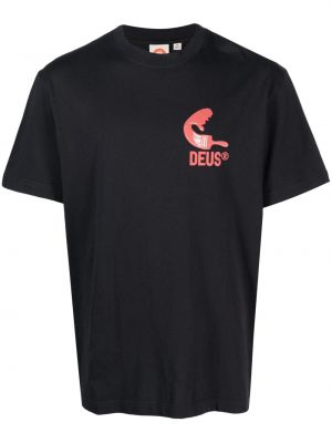 Pamut póló nyomtatás Deus Ex Machina szürke