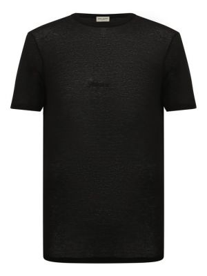 Черная футболка Saint Laurent