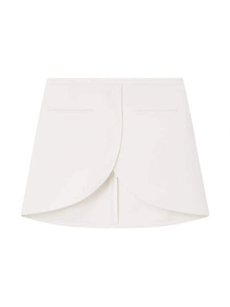 Biała mini spódniczka asymetryczna Courreges