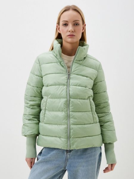 Утепленная демисезонная куртка Zolla зеленая