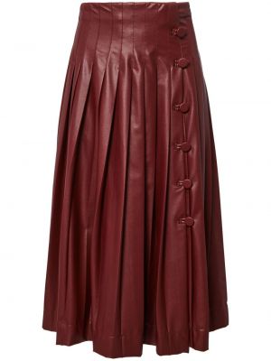 Plisované midi sukně Altuzarra hnědé