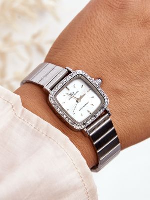 Nepromokavé hodinky Kesi stříbrné