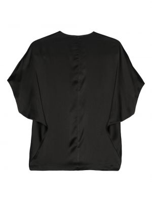Satynowa bluzka Semicouture czarna
