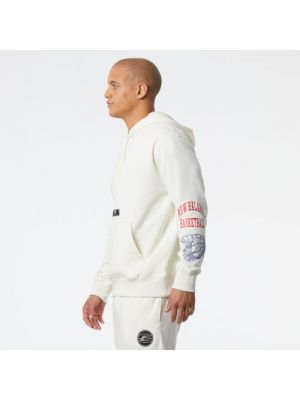 Fleece hoodie New Balance weiß