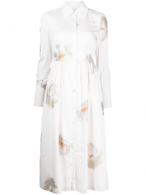 Sukienka długa Erdem - Biały
