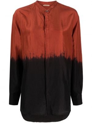 Camicia di seta Barena arancione