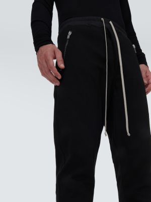 Bavlnené teplákové nohavice Rick Owens čierna