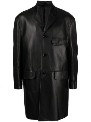 Kožený kabát Simone Rocha čierna