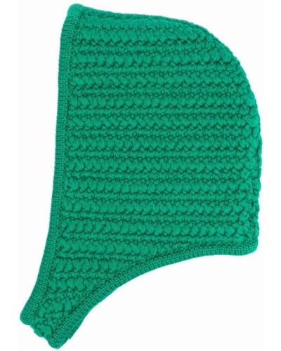 Sombrero de punto Miu Miu verde