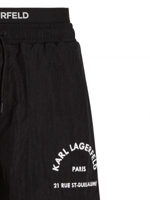 Shorts à imprimé Karl Lagerfeld noir