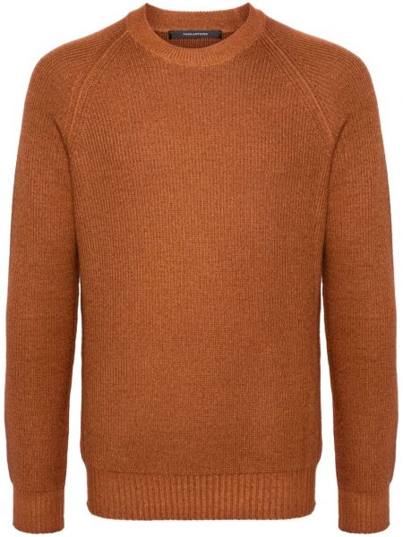 Volneni pulover Tagliatore rjava