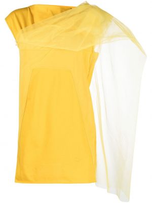 Памучна блуза Rick Owens жълто