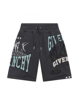 Printti shortsit tytöille Givenchy Kids harmaa