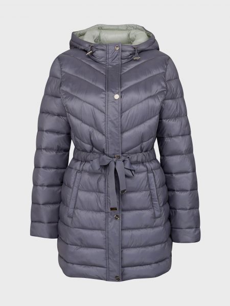 Prošívaný zimní kabát Orsay šedý