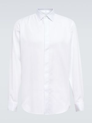 Βαμβακερό πουκάμισο Berluti λευκό