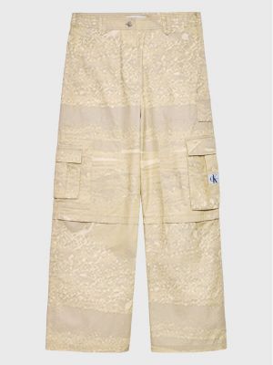 Pantaloni Calvin Klein Jeans beige