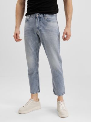 Priliehavé džínsy s rovným strihom Calvin Klein Jeans