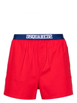 Bavlněné boxerky Dsquared2 červené