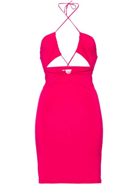 Κοκτέιλ φόρεμα Mc2 Saint Barth ροζ
