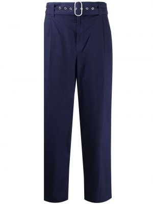 Spodnie sportowe plisowane Jil Sander niebieskie