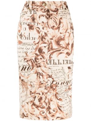 Falda de tubo ajustada John Galliano Pre-owned
