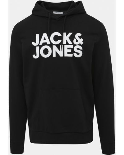Mikina s kapucí Jack & Jones černá