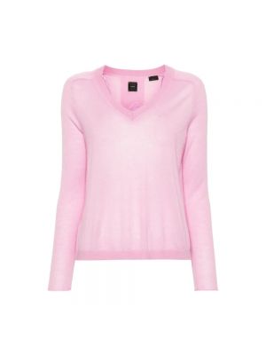 Sweter z kaszmiru Pinko różowy