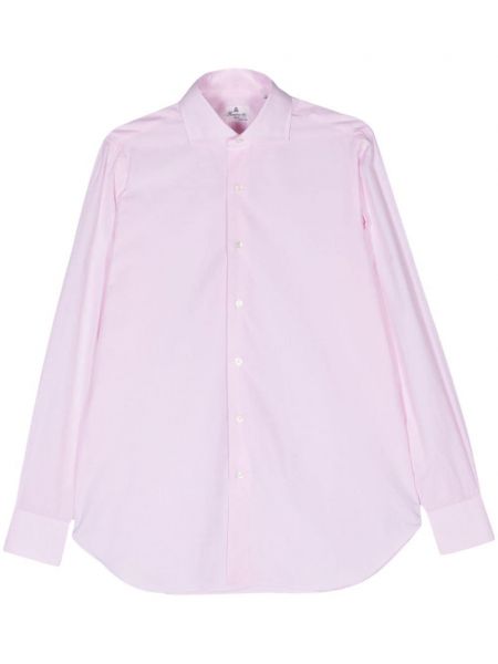 Βαμβακερό πουκάμισο Finamore 1925 Napoli ροζ