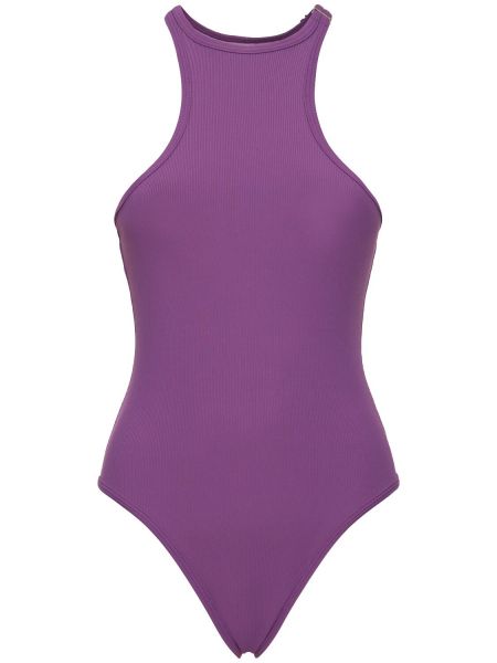 Vientisas maudymosi kostiumėlis The Attico violetinė