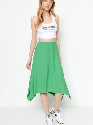 Pletená sukně Trendyol - zelená