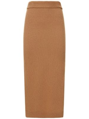 Midi sukňa s vysokým pásom Ermanno Scervino biela