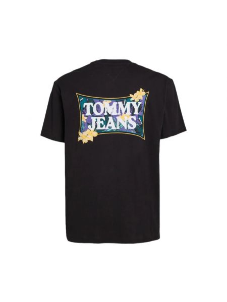 T-shirt aus baumwoll Tommy Jeans schwarz