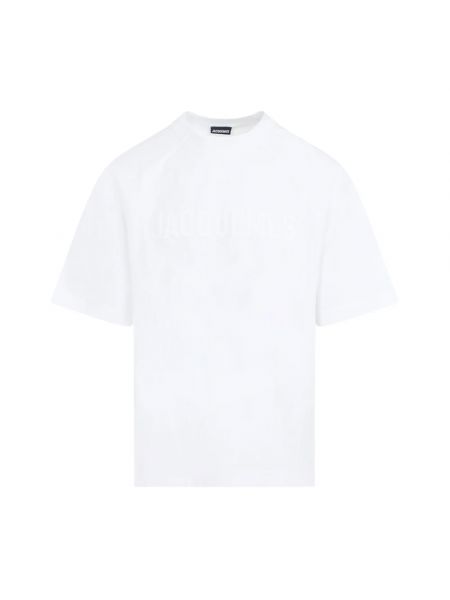 T-shirt mit rundem ausschnitt Jacquemus weiß