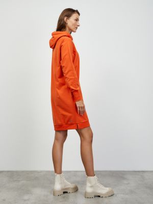 Šaty s kapucí Zoot.lab oranžové